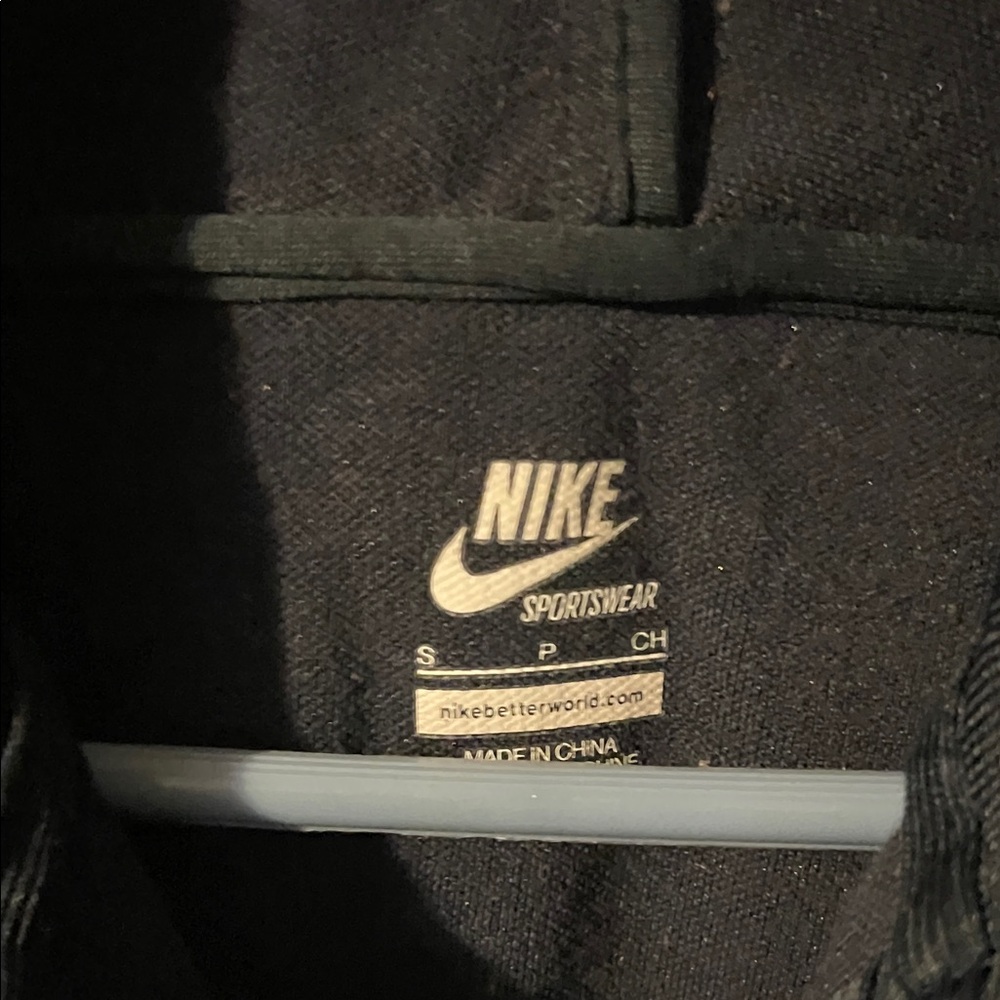 Nike Women's Black Bomber Jacket with Purple Stripes - Picture 4 of 7